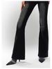 Black & Gray Women's Floor-Length High-Waisted Retro Flared Jeans - Autumn 2024 Edition