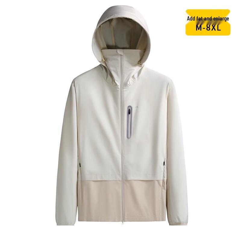 Dibenze Plus Size Hooded Lightweight Skin Jacket