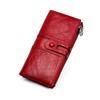 Woman/Men Long Wallet Genuine Leather RFID Anti-fraud Multi Functional Card Holder Coin Purse Vintage Male Zipper Money Bag Clutch