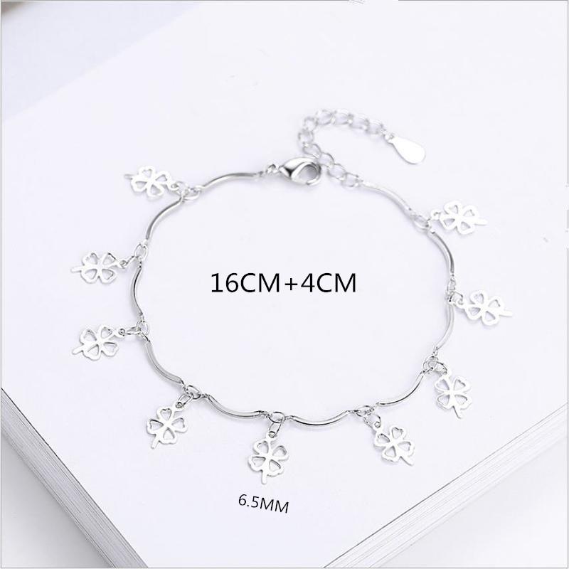 Brățări din argint 925 de calitate superioară pentru femei Bijuterii de modă Brățară cu trifoi Accesorii pentru petreceri pentru femei.