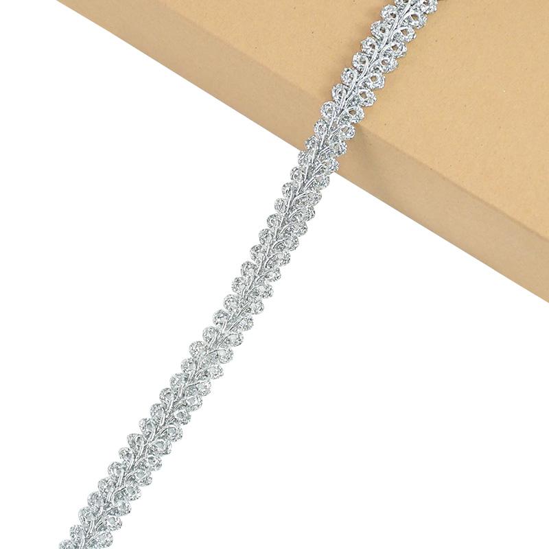 5yards 12mm Lace Trimming Ribbon Polyester Centipede Braided Lace Sewing Clothes Accessories Curve Lace DIY Craft Wedding Decor