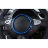 Blue Steel Steering Wheel Horn Ring Sticker Trim For Nissan Sentra Sylphy 13-19