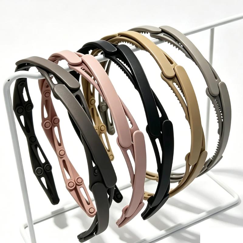 Simplicity Foldable Hairband for Women Solid Non-Slip Hair Wash Girl Headband Hair Accessories