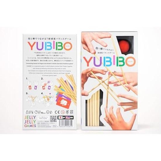 JELLYJELLYGAMES YUBIBO 2 8 players. Connect fingers support stick thrilling cooperative balance game where dropping it means instant loss. Suitable 6