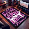 Custom Personalization Kpop Demon Hunters Print Area Rug - Soft, Washable Non-Slip Indoor Mat,Living Room,Home&Office Decorative Rug