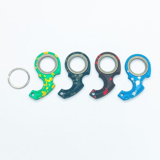 Metal Spinner Fidget Toy Stress Anxiety Relief Finger Flexibility Training Decompression Fingertip Spinning Top Toy Kids Teens Adults Birthday Gift