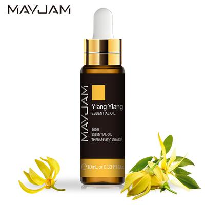 MAYJAM 3/6Pcs 10ML Ylang Ylang Pure Essential Oil Air Fresh Diffuser Relieve Anxiety Aphrodisiac Lower Blood Pressure Floral Fragrance Oil