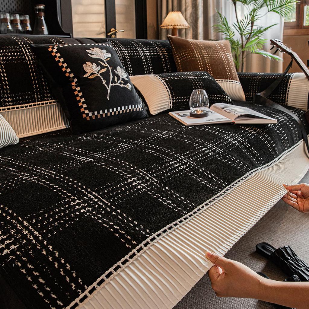 Chenier Sofa Cushion, Universal In All Seasons, Non-Slip And Dirt-Resistant Seat Cushion, Light Luxury, High-End Sofa Cover, Cloth Seat Cushion