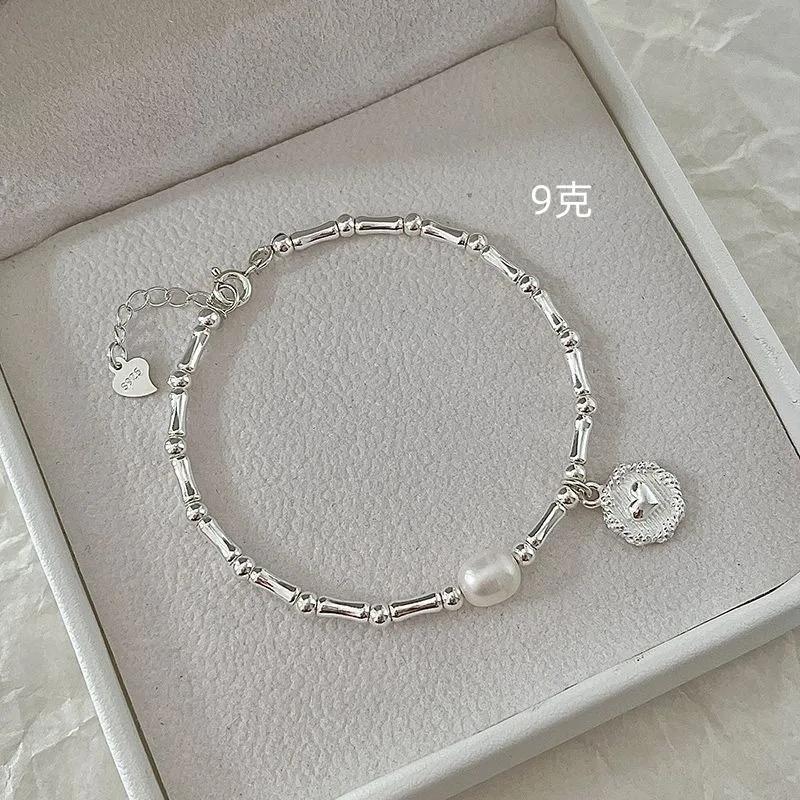 925 Silver Bracelets Heart Shaped Partial Pearls Knots Bracelet for Women Fashion Charm Bracelet Original Party Jewelry