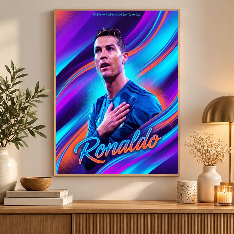 Cristiano Ronaldo Diamond Painting Kit 5D Full Drill DIY Diamond Mosaic Wall Art Home Decor