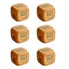 1/2/3/5/6/8Pcs Wooden Quilter Dice with 6 Engraved Quilting Tasks Solid Wood Quilting Embroidery Knitting Projects Baking Drinking Decision Dice Tools