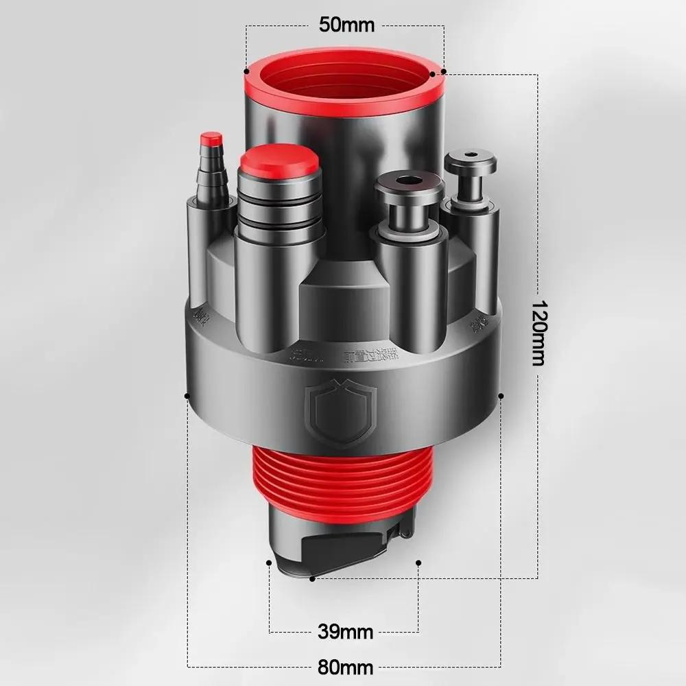 Anti Odor Sink Drain Pipe Adapter 5 In 1 Multifunctional Kitchen Basin Sewer Branch Sealing Ring Drainage Water Pipe Joint