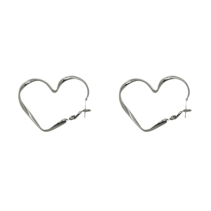 Irregular Heart Earrings for Women - 2024 New Style Hoops, High-End Fashion, Niche Design Jewelry