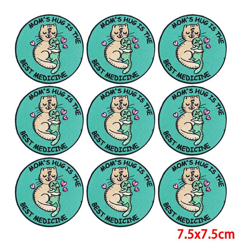 10 Pcs/lot Wholesale Embroidery Patch Iron On Patches For Clothing Patches On Clothes Jackets Decor Applique Sew Supplies