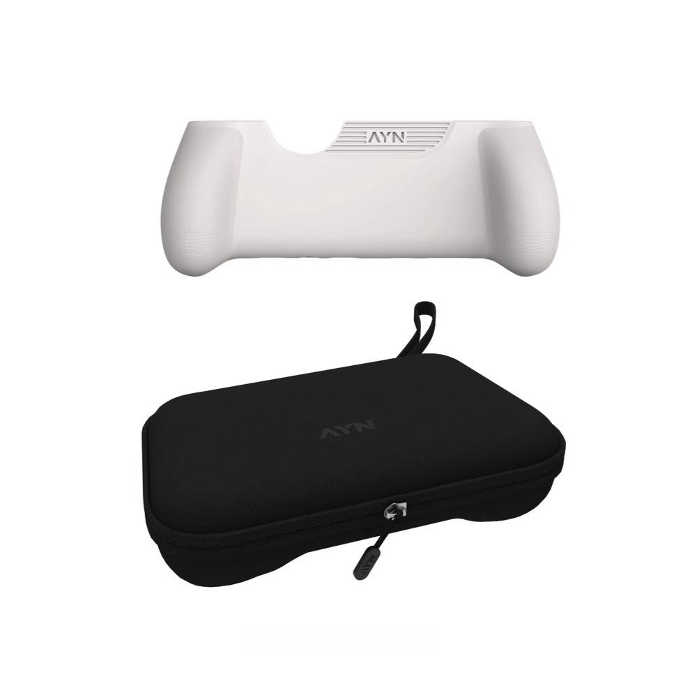 AYN THOR Handheld Grip Case, Protective Cover + Carry Bag + Wrist Strap + Soft Pouch for New Dual-Screen Flip Game Console