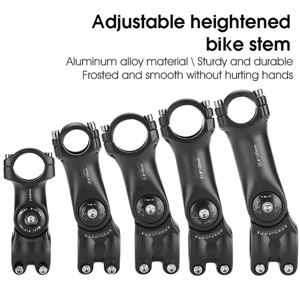 Adjustable Bicycle Handlebar Stem Variable 60 Degree Angle Aluminum Alloy Bike Handlebar Riser Road Bike Front Fork