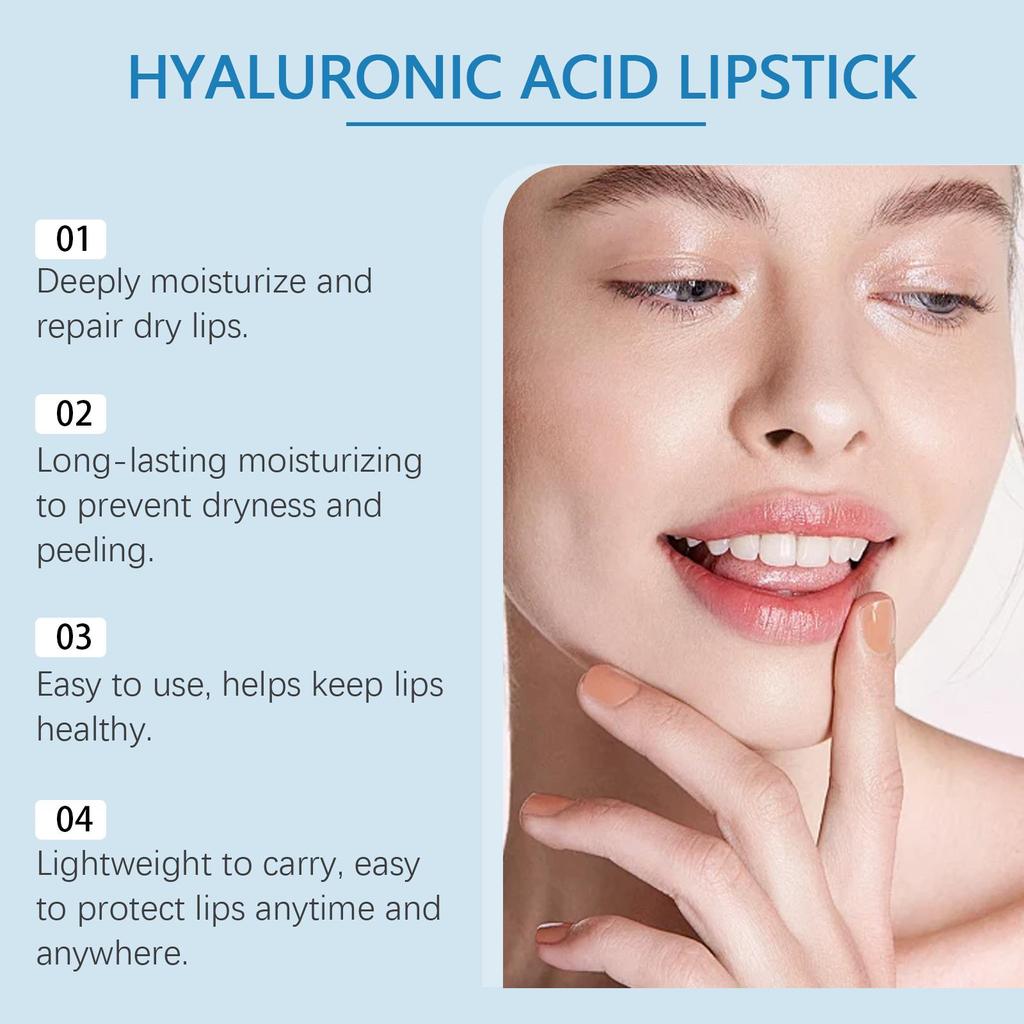 Hyaluronic Lip Balm Lips Skincare Anti Cracking Nourishing Brightening Moisturizing Lip Balm Lipstick Lips Skin Care