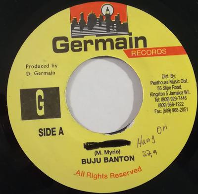 7inch Record GREGORY ISAACS & BUJU BANTON - Hang On NONE Penthouse Recor Jamaica Reggae, Ska & Dub Used