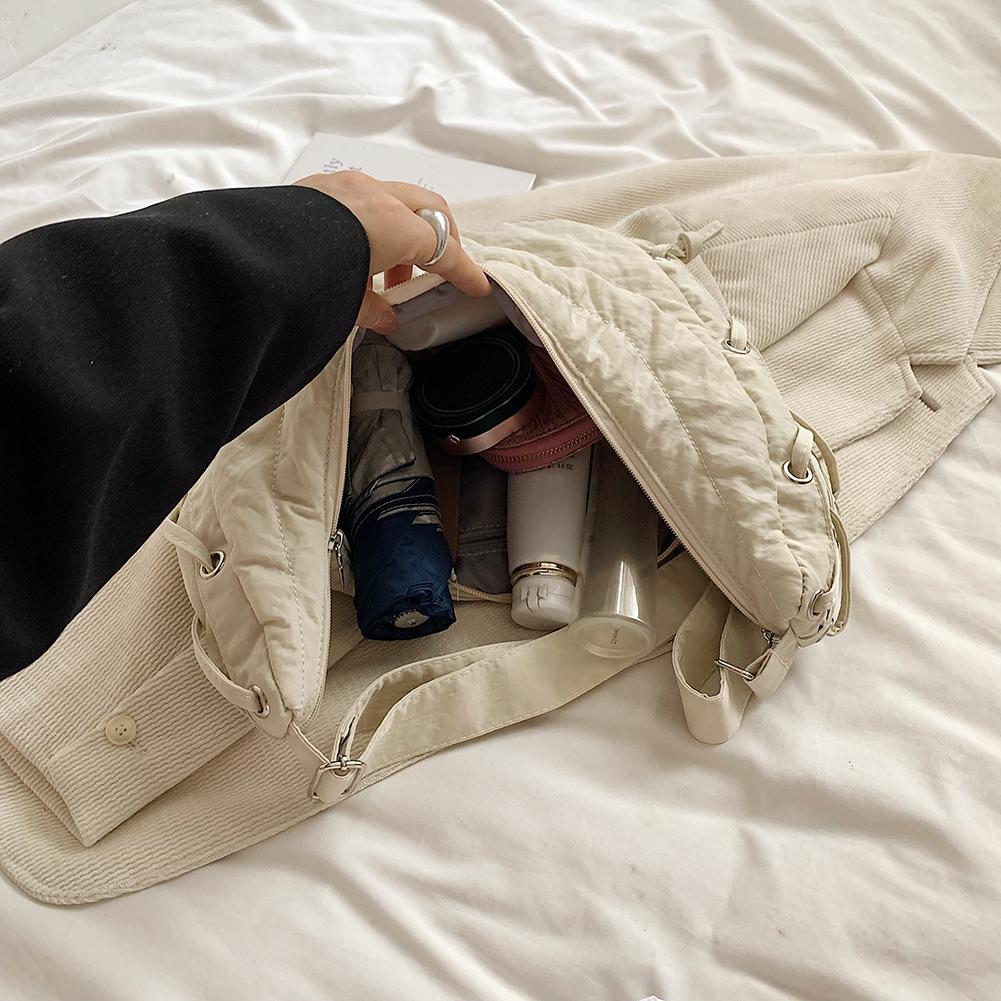 Women Fashion Shoulder Bag Large Capacity Crescent Crossbody Bag Adjustable Strap Daily Messenger Bag Simple Satchel Bag