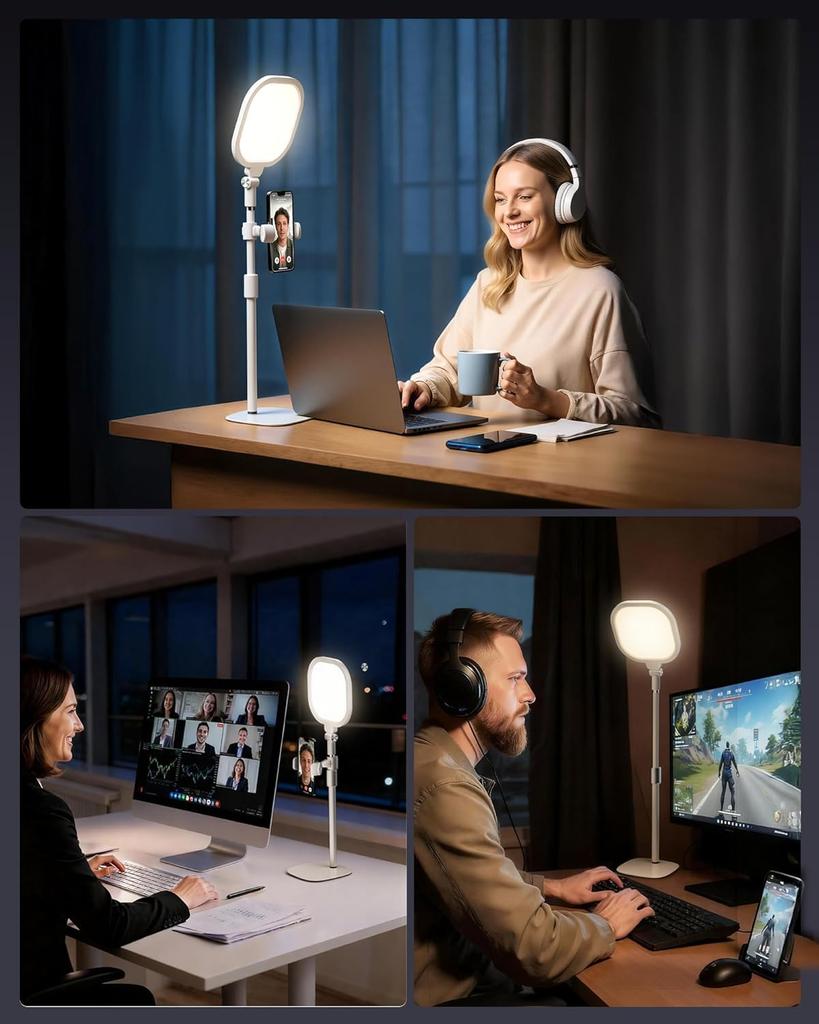LitONES Ring Light, Actress Light, Desktop Lighting, Photography Light, Surface Emitting, Non-Glare, Streaming Light, Photo Shoot Light, Desk Light, W