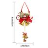 Door Ornament Christmas Pendant Christmas Decoration Gift Tree Pendant Santa Claus Small Bell Xmas Decor