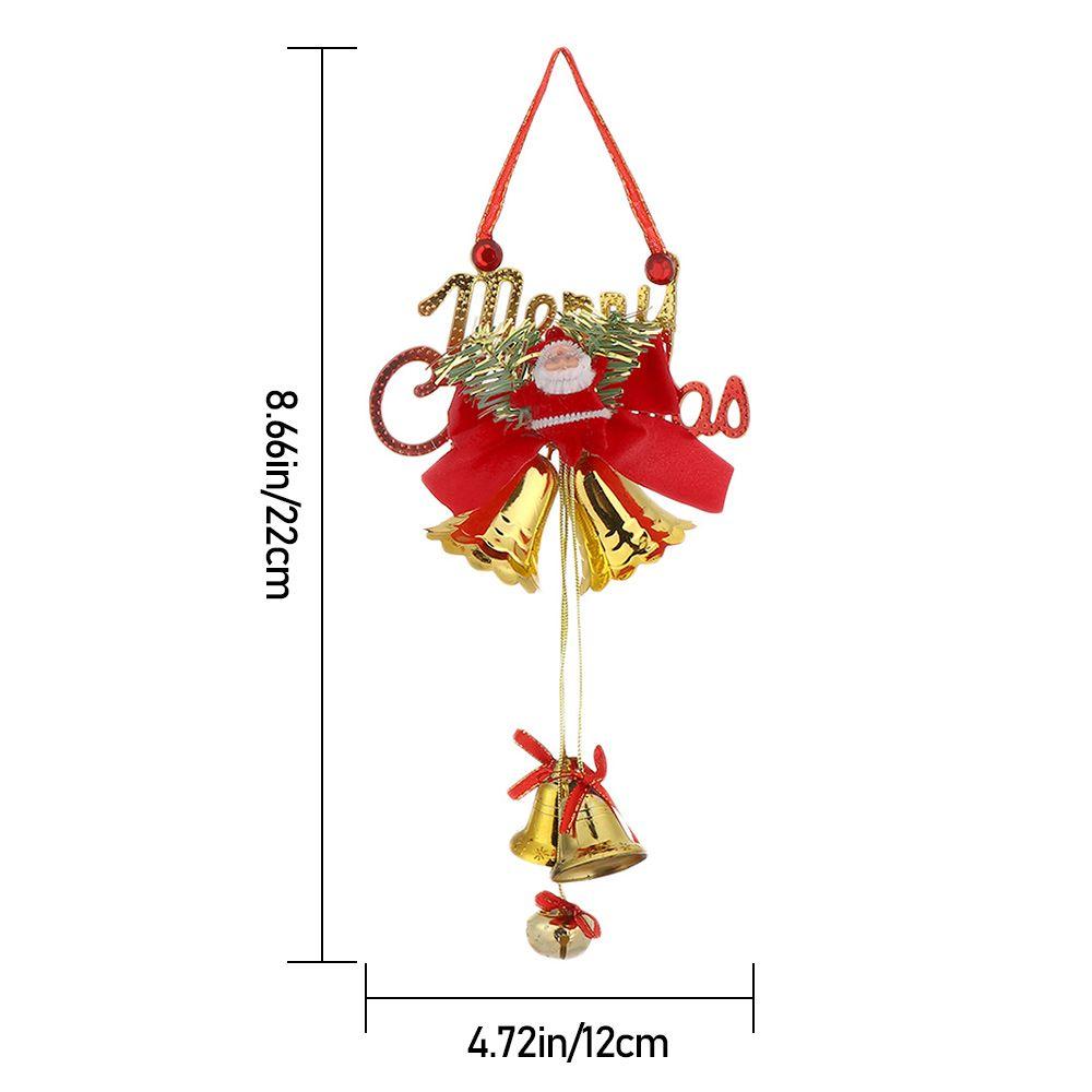 Door Ornament Christmas Pendant Christmas Decoration Gift Tree Pendant Santa Claus Small Bell Xmas Decor