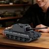 E-100 Tungt stridsvagn (Krupp-turrentyp) Klassisk Modellserie Stor tankleksak Monteringsbyggklossar Handmonterad Modell Julklapp