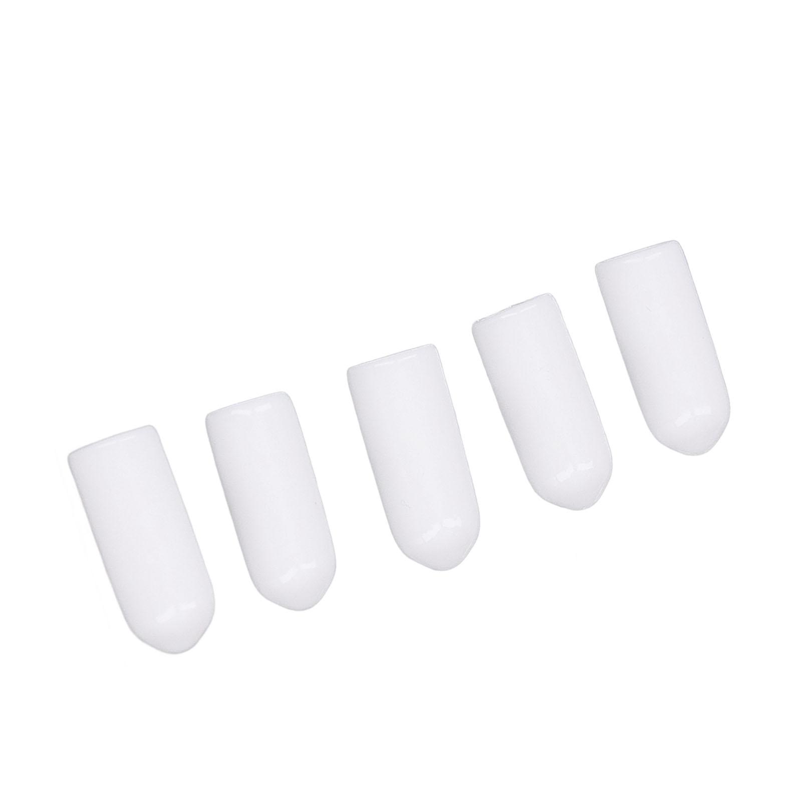 

100PCS Screw End Safety Cap White PVC Anti Aging Flexible Flame Retardant End Cover for Protection 4.5mm 0.2in