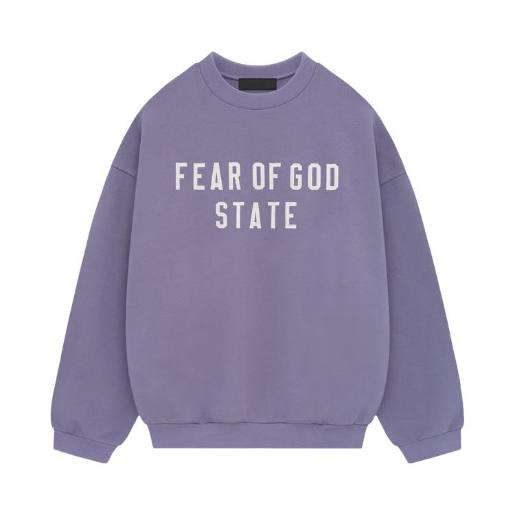 

Fear of God Мужские топы Essentials Heavy Fleece Crewneck Lavender Purple 192BT246237F L
