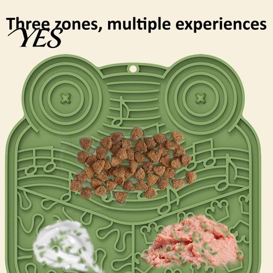 Dog Lick Mat Pet Mat, Suction Cup Slow Feeder Multi-Texture Design, Eating Silicone Feeding for Cats And Dogs Thick Treat