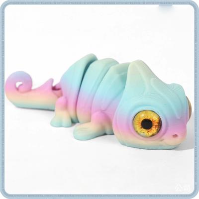 Multi-gewricht Beweegbare 3D-geprinte Kameleon Miniaturen Simulatie Dier Tafelblad Ambachten Accessoires Woonkamer Decoratie