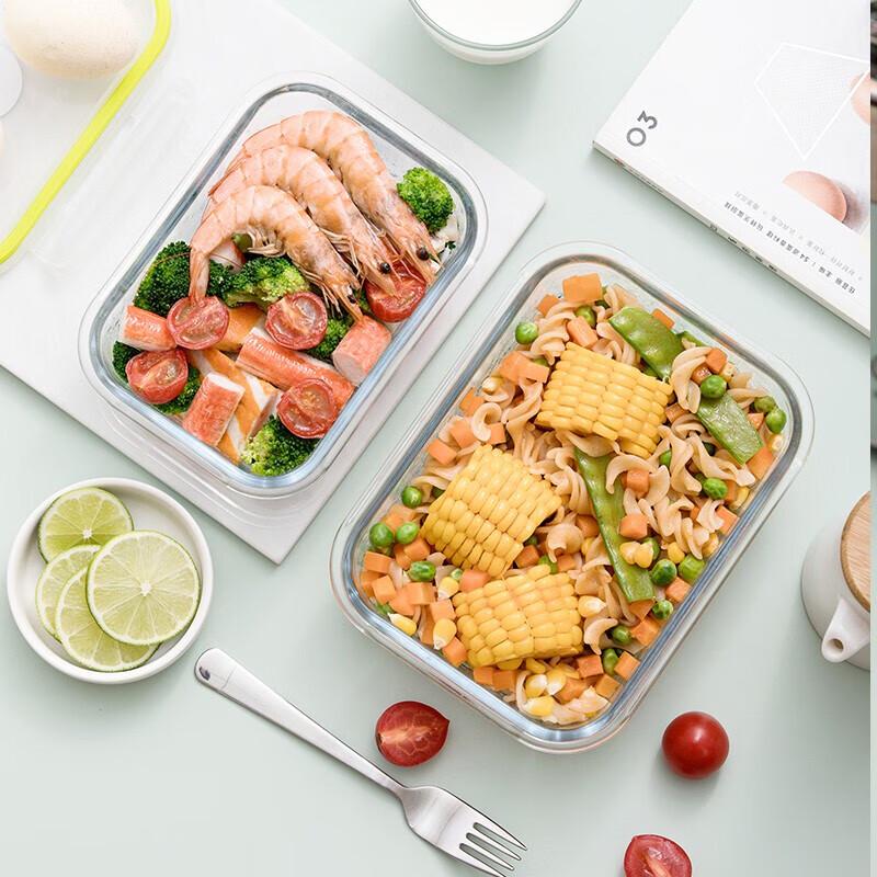 CHAHUA Crystal Glass Lunch Box