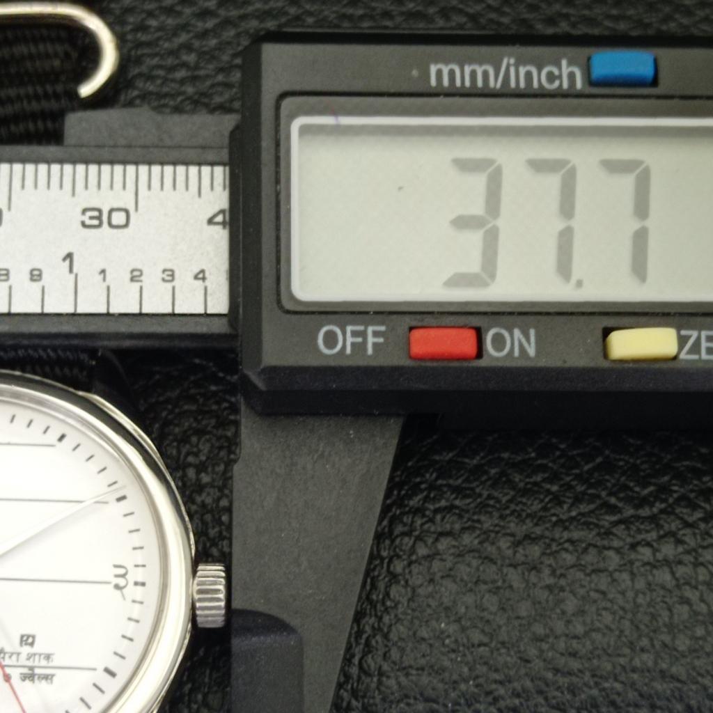 USED HAND-WINDING HMT JANATA INDIAN MENS WHITE COLOR DIAL WATCH A432516-2 R112-a432516