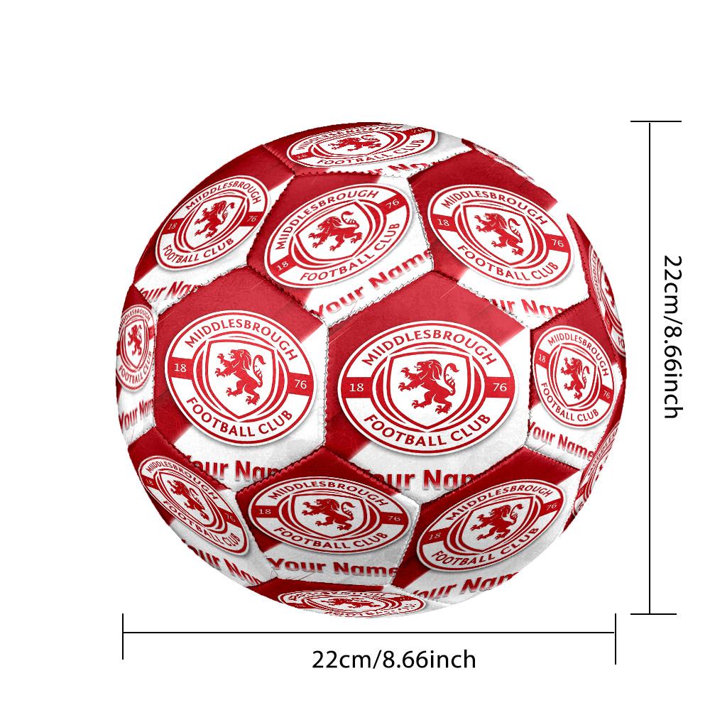 Middlesbrough FC Fashion Size 5 Football Wearproof Non‑Slip Soccer Ball For Sports Training Entertainment Use