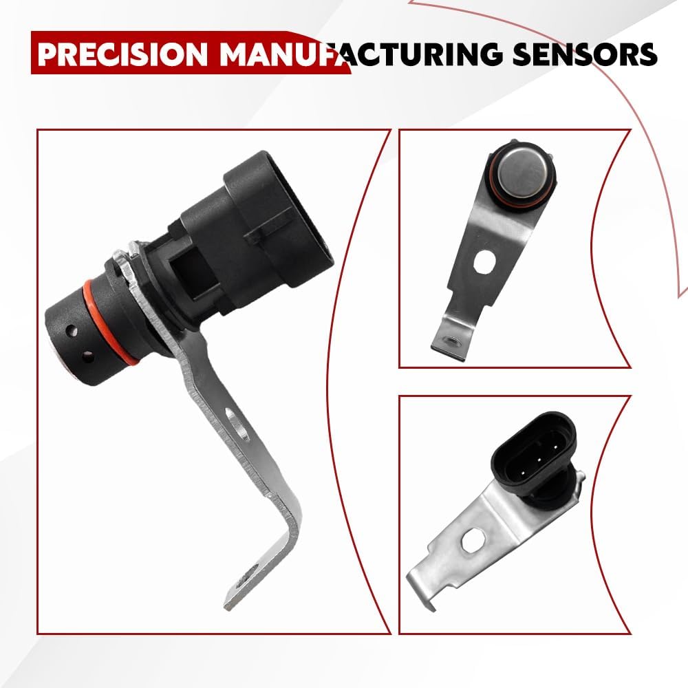 12596851 Premium Engine Crankshaft Position Sensor Compatible with Chevry GMC & Cadillac, Suburban Silverado Express C1500 K1500 K2500 K3500 Tahoe