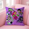 TTeen TitansS GGo Cushion Cover Natural Linen Pillow Case DoubleSided Print Decorative Sofa Pillowcase Home Decor Gift