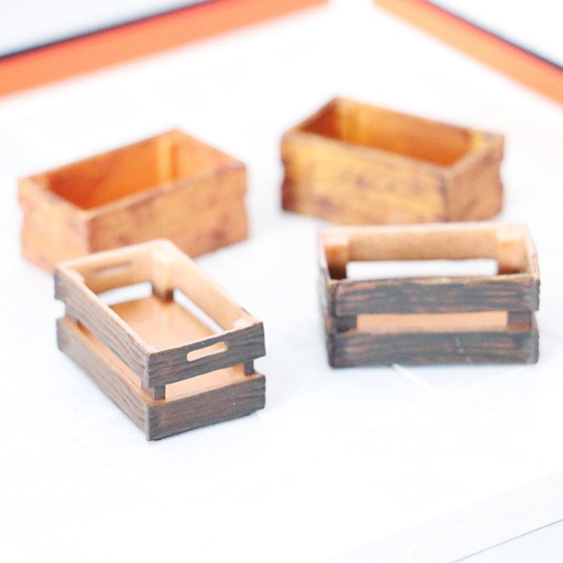 1Pcs 1/6 1/12 Dollhouse Miniture Simulation Parts Box Hollow Frame Storage Model Decoration Accessories Toys