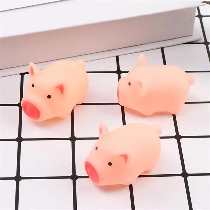 3Pcs Pet Cute 5cm Toys Screaming Rubber Pig Pet Toys Squeak Squeaker Chew Gift Home Decorations Funny Toy Pet Supplies