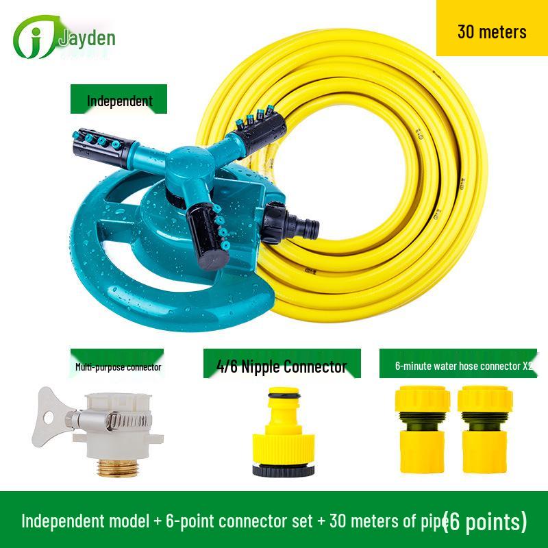 360° Garden Rotating Sprinkler for Lawn Irrigation & Roof Cooling