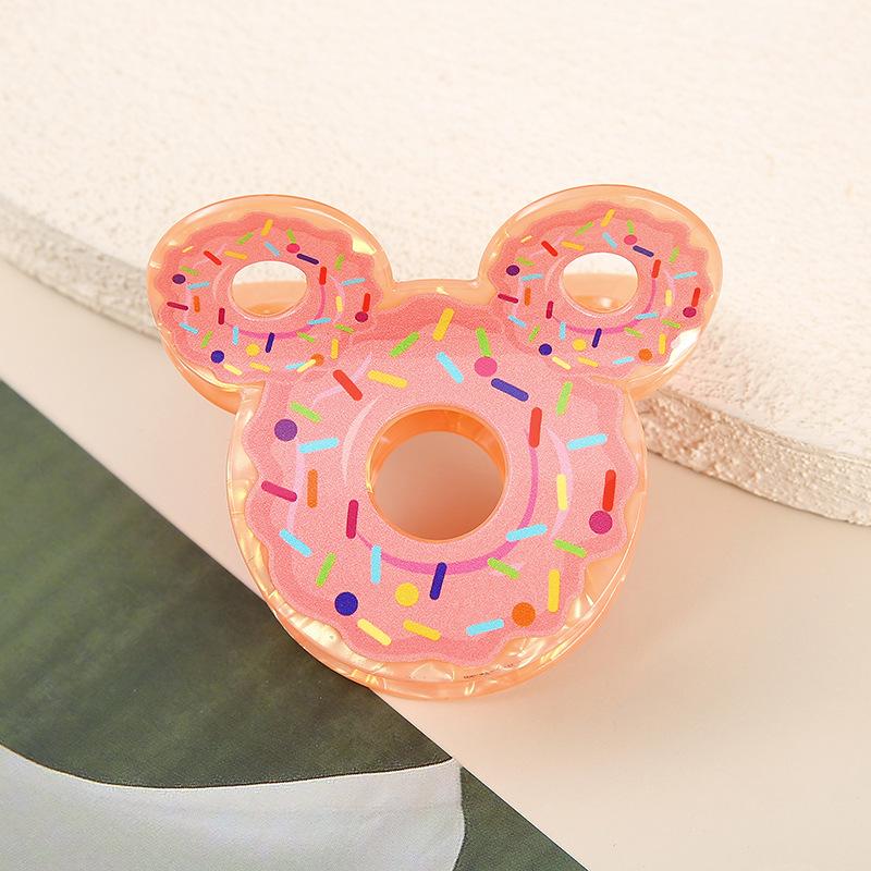 1pc Sparkling Girl's New Simulated Food Doughnut Gripper Personalized Fun Cute Hair Clip