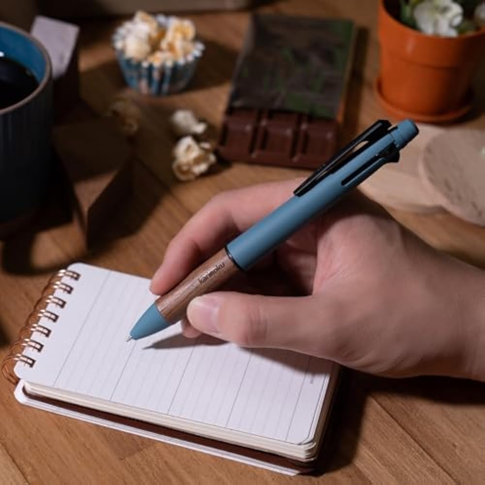 Mitsubishi Pencil Multifunction Pen Jetstream Karimoku 4 & 1 0.5 Steel Blue MSXE5KF05.71