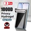 3 Pçs Protetor De Tela Para Vivo Y36 Y20s Y78 Y33s Y22 Y22s Y76 Y52 Y72 Y20 Y95 Y50 Y30 Y16 Hidrogel De Privacidade Anti-espião Para V23 V21