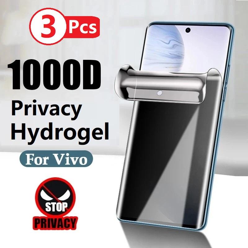 

3 pçs protetor de tela para vivo y36 y20s y78 y33s y22 y22s y76 y52 y72 y20 y95 y50 y30 y16 hidrogel de privacidade anti-espião para v23 v21 For X50 Pro (Plus)