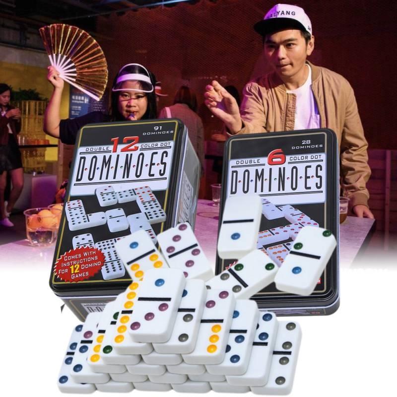 Domino Double Color 12 Party Game Leisure Entertainment Multiplayer Game Puzzle