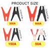 50A/150A/300A Alligator Clips Battery Crocodile Clamp Copper Clips Test Connector for Car Van Battery Charging Inverters