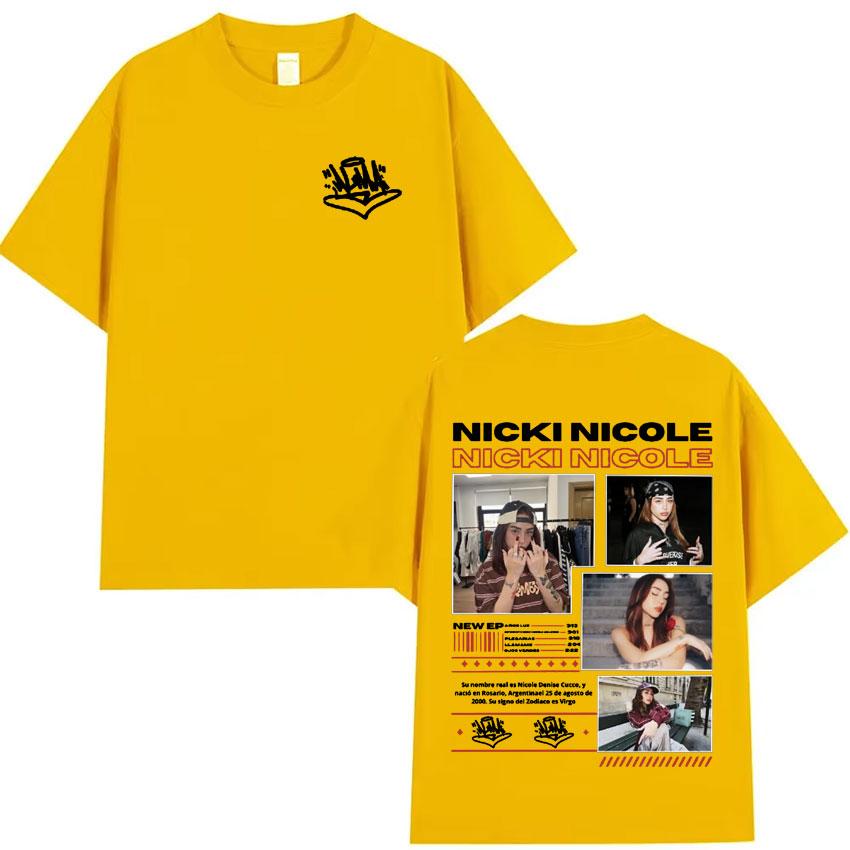 Nicki Nicole Fashion T Shirts Harajuku High Quality Tee ONeck Short Sleeve Cotton Mens Woman Cozy TShirts Gift Tops Streetwear