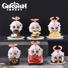 6pcs/set Genshin Impact Anime Figure Game Cartoon Aether Lumine Amber Venti Diluc Paimon Dolls Toy Kawaii Character  Gift