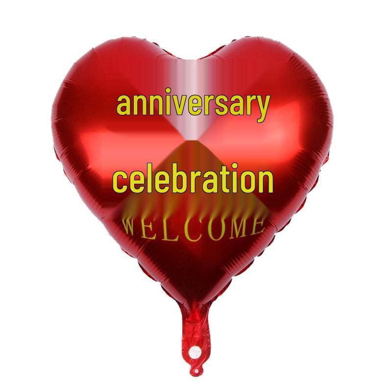 18" Heart-Shaped Foil Balloon for Weddings & Valentine's Day Celebrations