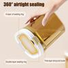 Yousheng Sealed Milk Powder Jar Transparent Flour Canister Airtight Cereal Container with Scoop Leakproof Food Storage Jar for Cupboard Countertop