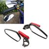 2PCS Motorcycle Rearview Mirror High Definition Clear View Aluminium Alloy Handlebar Side Mirrors for Motorbike